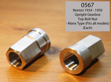 Upright Gearbox Top Bolt - Nut